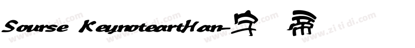 Sourse KeynoteartHan字体转换